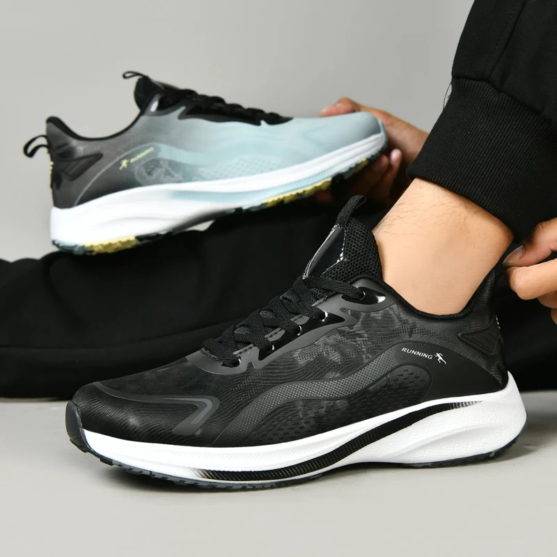 

Men's Casual Sports Shoes with Thick Sole – Multi-Functional Running Style, Lightweight Breathable Lining. Perfect for Outdoor A