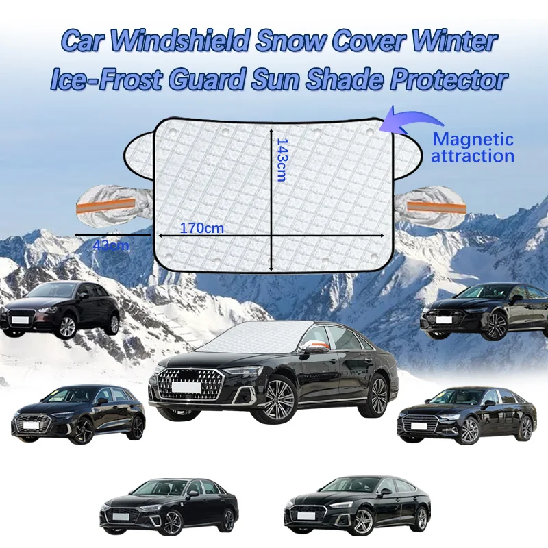 

Car Waterproof Cover Covers Awning Anti-Snow Windshield Proof Protective Cotton Sunshade Anti Ice Frost For Audi A3