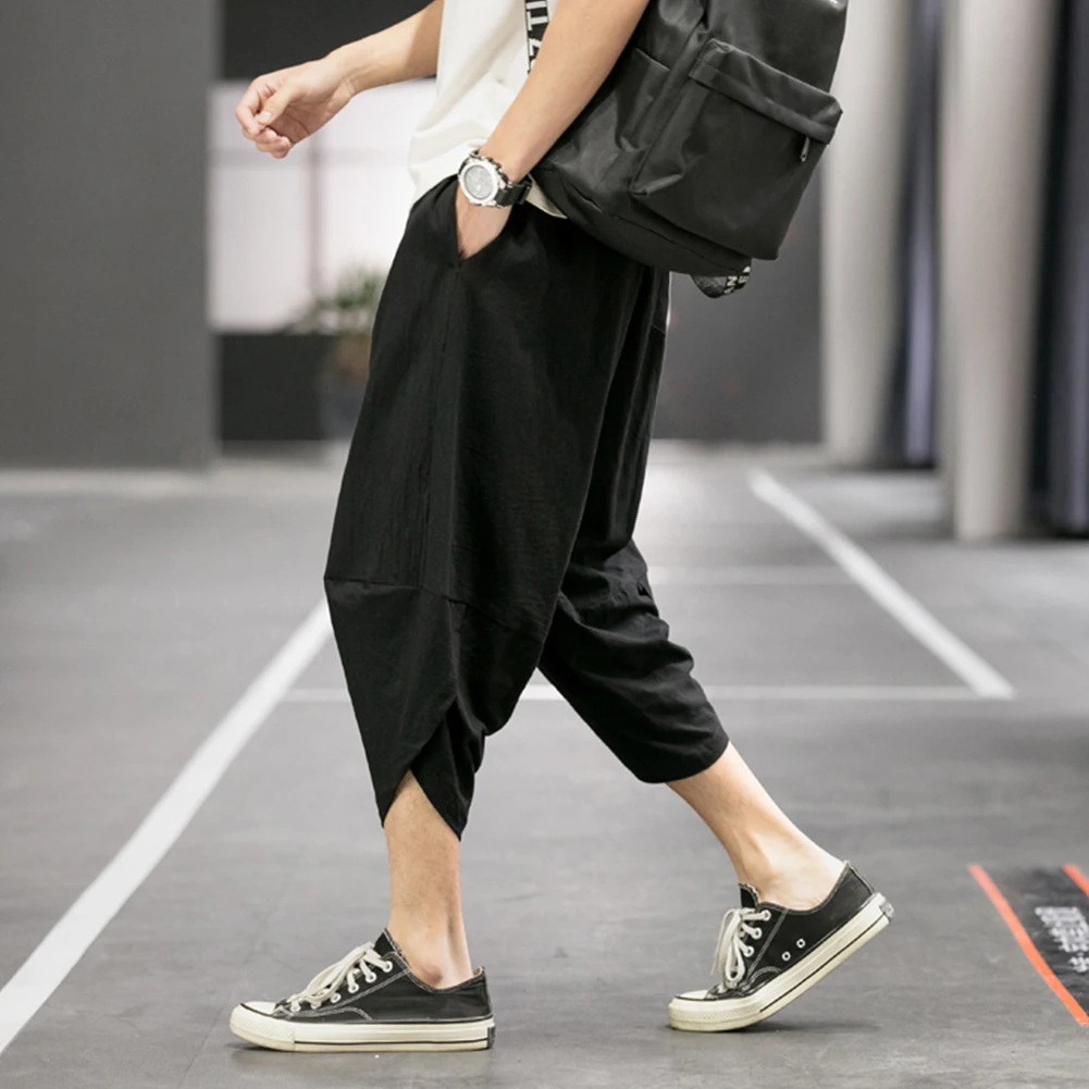 Pantaloni Haren da uomo pantaloni corti larghi a vita media estivi per la vendita di liquidazione in spiaggia trasporto di goccia all'ingrosso