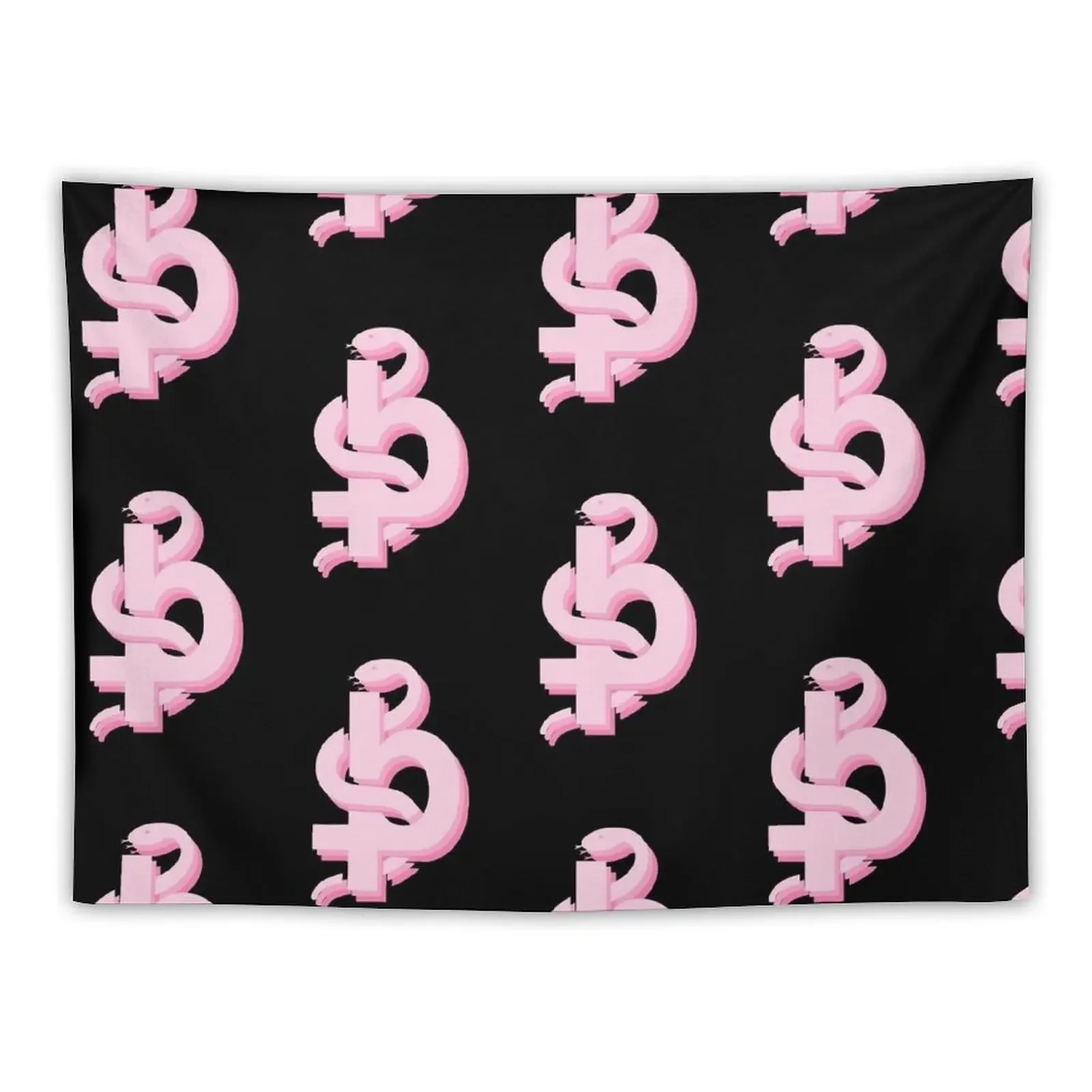 Blackbear logo pink Tapestry Home Decorators Room Decorations Aesthetic Tapestry