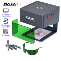 3W DAJA DJ6 Laser Engraver Diy Laser Engraving Machine Fast Mini Logo Mark Printer Cutter Woodworking Wood Plastic for iPhone