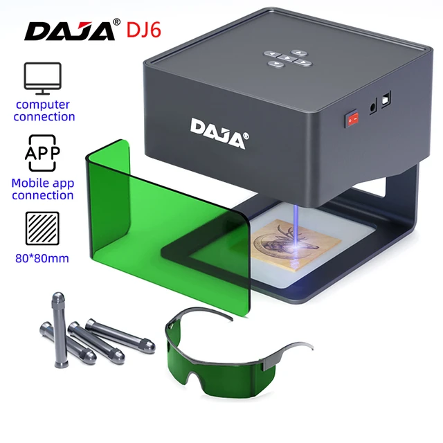 Daja dj6レーザー彫刻機,DIYレーザー彫刻機,高速ミニロゴ,マーク 
