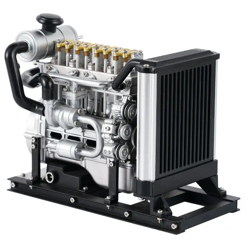 Mini four-cylinder diesel engine 3d three-dimensional metal assembly model mechanical building blocks puzzle toy gift