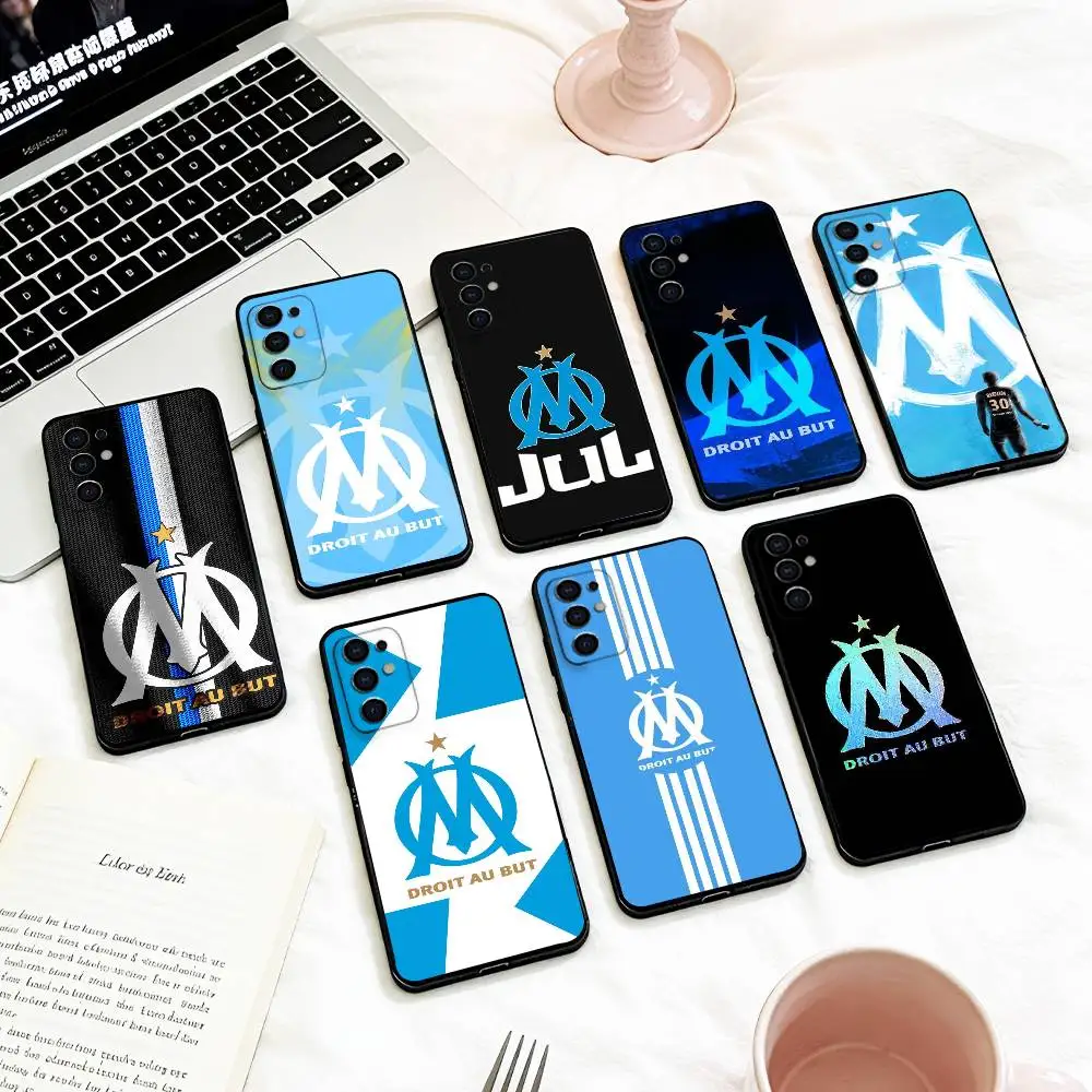 Funda de teléfono O-Olympique D-De M-Marseille para Samsung S 25,24,23,22,30,21,10,9,Ultra,Plus,Lite,FE,4,5 G, funda negra suave