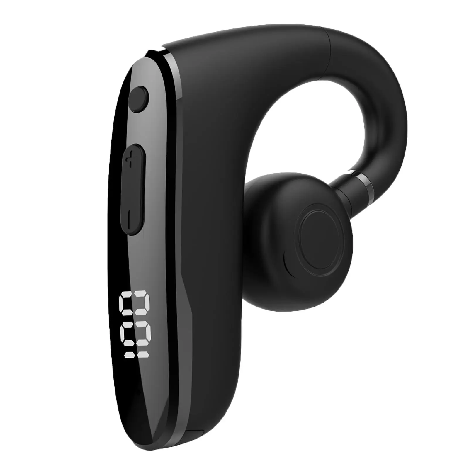 Ear Hook Wireless Bluetooth Headset 5.2 Noise Canceling Earbuds with LED Display Microphone Waterproof Stereo Sound for Business