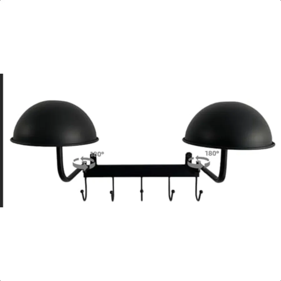 

Motorcycle Helmet HolderRotation Metal Helmet Holder Wall MountHelmet Holder with 5 Hooks for Motorcycle Bike and Rugby Helmet