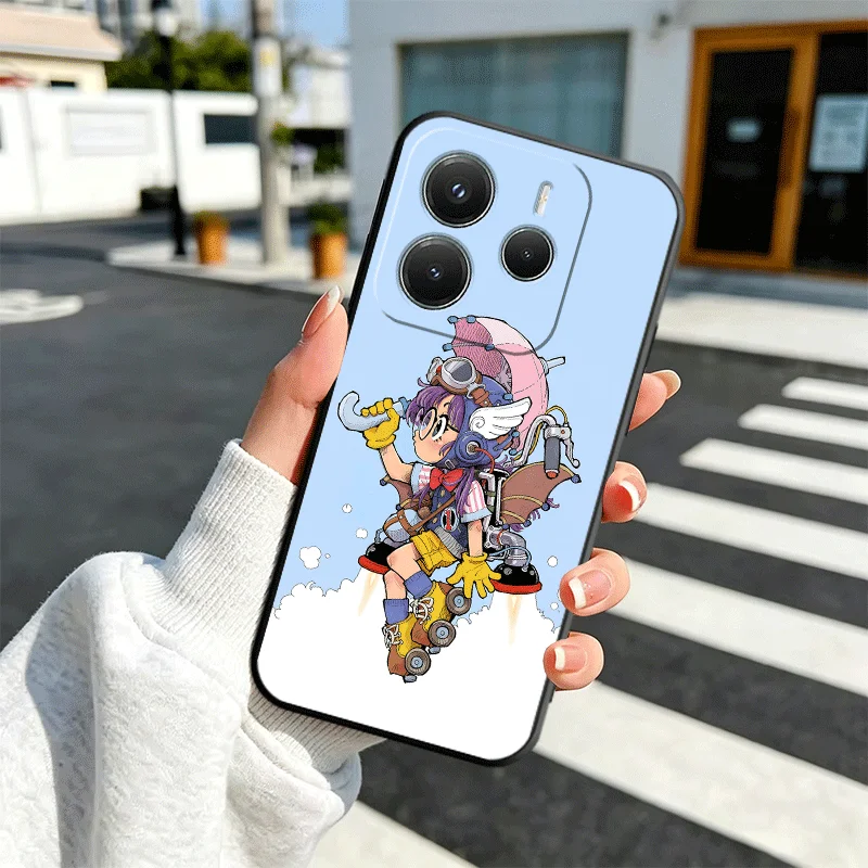 Arale S-Slump Anime Soft Phone Case for Xiaomi Redmi Note 12 13 14 15 Pro Plus 11 14S 12S 11S 11T 10S 5G Black Cover Coque - view 5