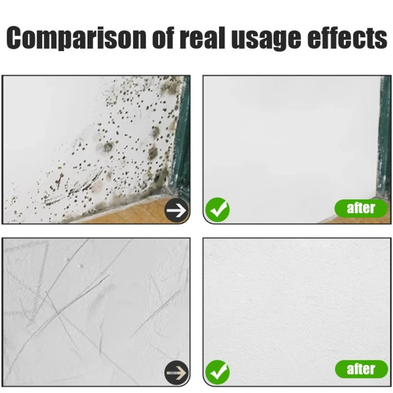 Upgraded Rotating Brush Wall Fix Tool Strong Coverage Wall Patchs Brush Innovative Wall Touch Up Tool Easy Application F1CD