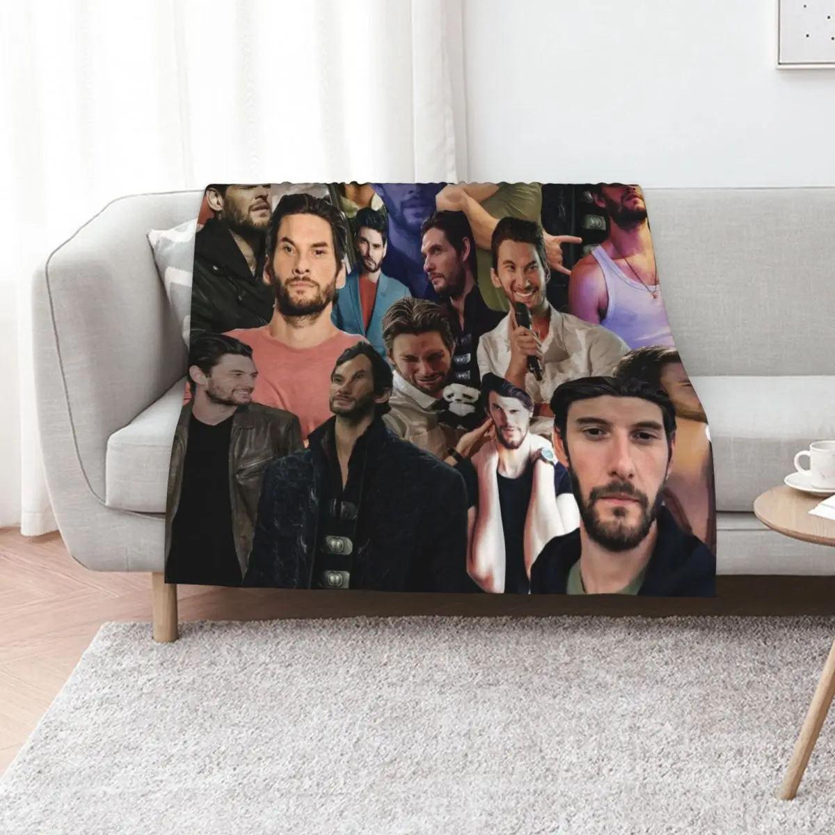 Ben Barnes Collage Throw Blanket Cute Beautifuls Sofa Throw Travel For Decorative Sofa Picnic Blankets