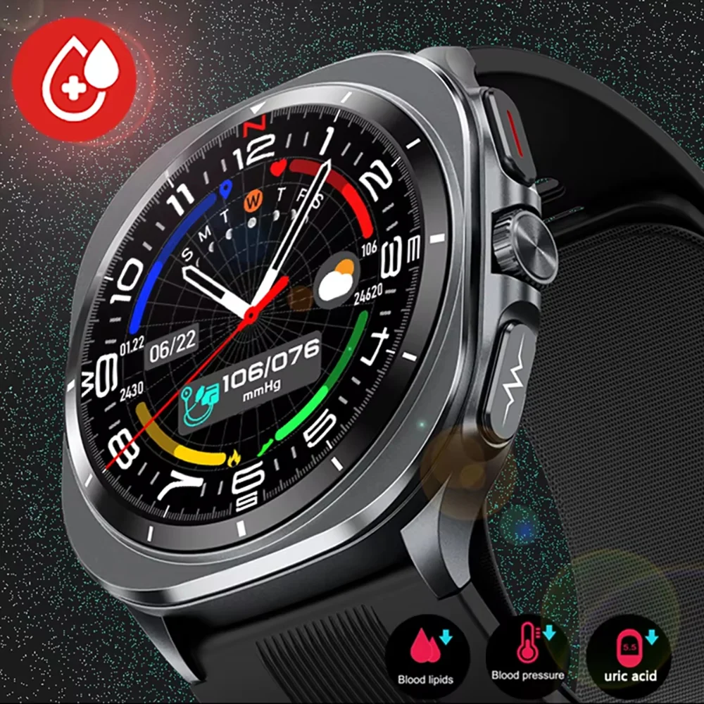

2025 New Smartwatch Health track Air Pump Airbag True Blood Pressure Smart Watch Men Women Blood oxygen BT Answer Call