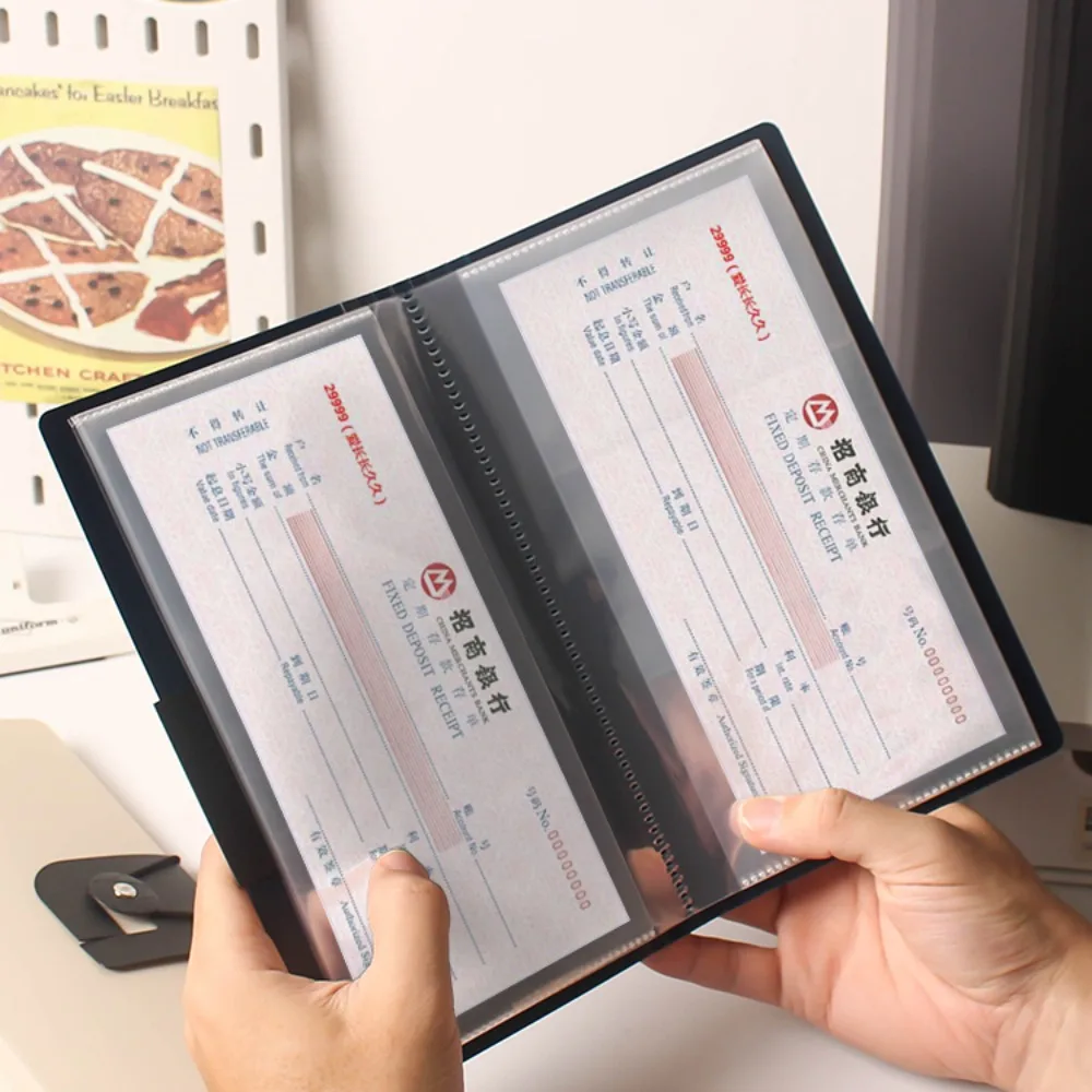 Save Money Envelopes Money Saving Challeng PU Waterproof Banknote Colletion Booklet Large Capacity Reusable