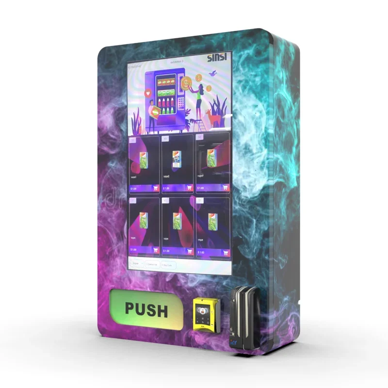 Bar Distributor Customized Wall-Mounted Mini Vending Machine Small Vending Machine for Retail Goods with QR Code Reader