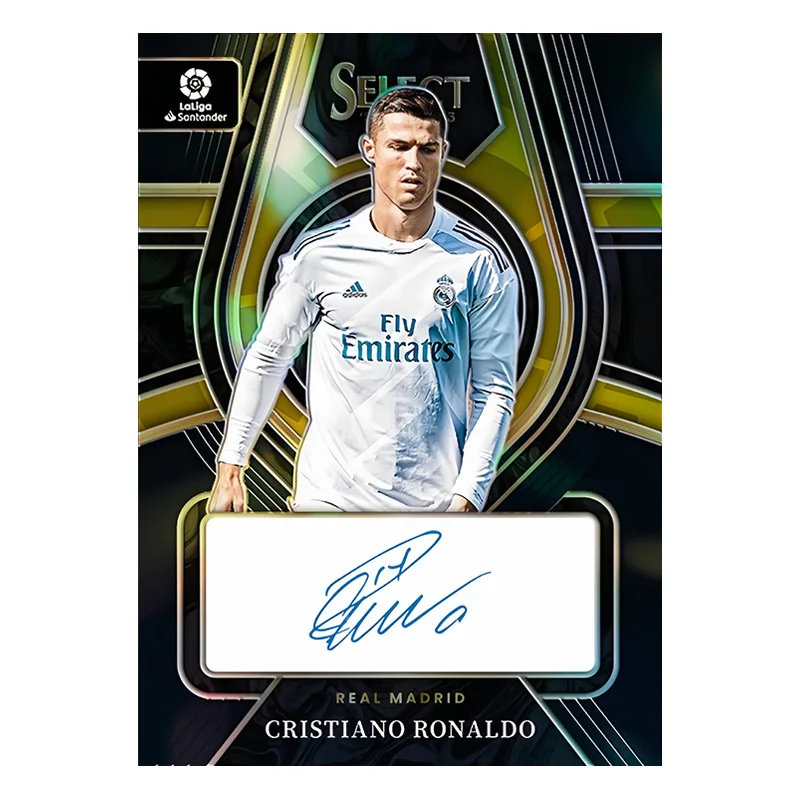 Panini Diy Homemade Prizm Select Laliga Real Madraid Bale Benzema CR7 BBC Cristiano Ronaldo Football Star Trading Cards Gift