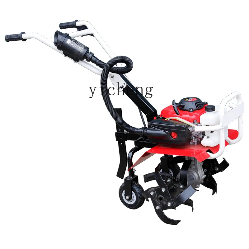 Tqh Multi-Purpose Tiller Gasoline Weeding Machine Small Rotary Tiller Household Agricultural Machinery