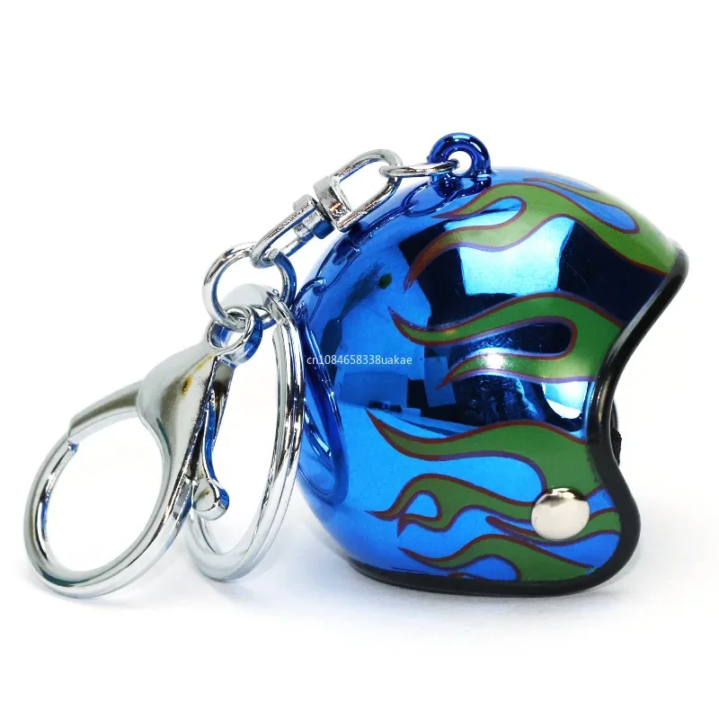 1Pcs Creativity Motorcycle Helmets Keychains Cute Safety Helmet Pendant Neutral Car Key Chain Hot Bags Keyring Jewelry Gifts