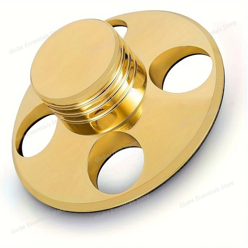 Unique Turntable LP Vinyl Record Stabilizer Clamp Alloy Plating Gold Chrome High Fidelity Sound Improve Playback Performance