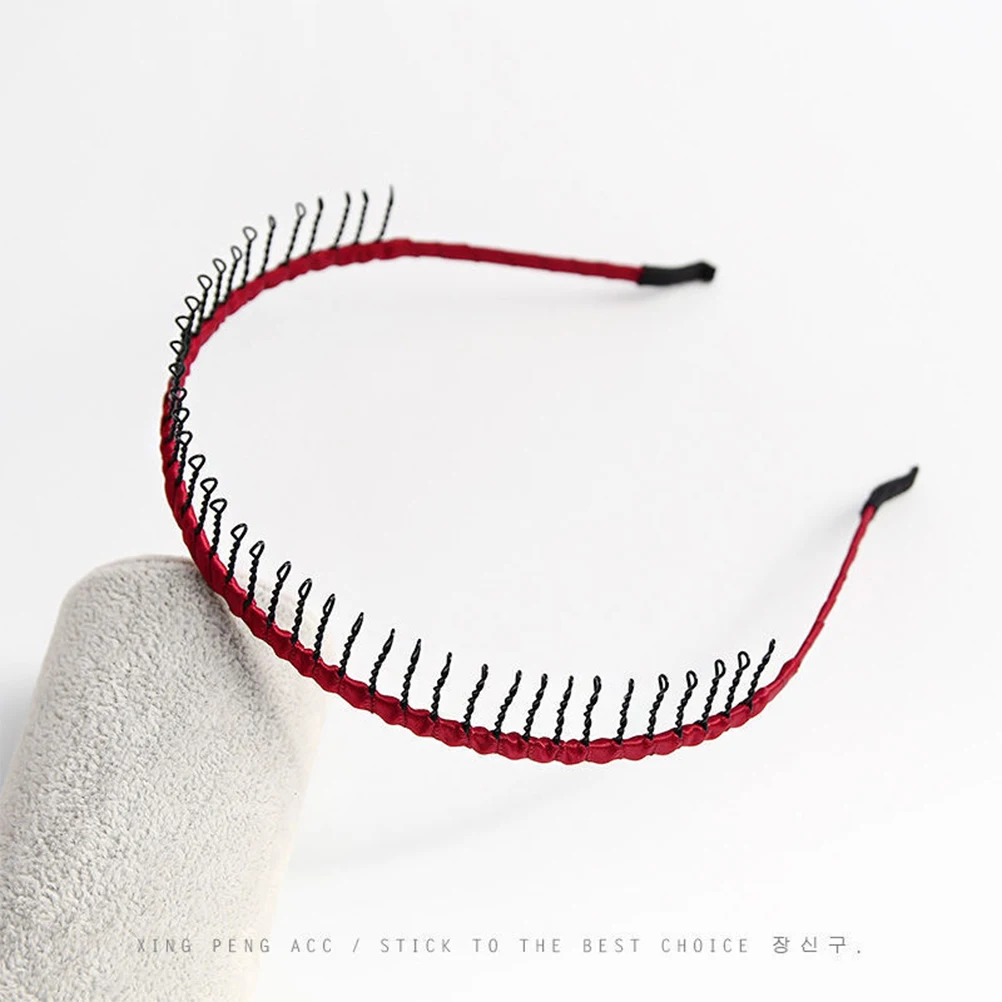 

7Pcs Metal Hairband Headband for Women Long Comb Teeth Non-Slip Grip Hair Hoop for Workout Makeup Daily Use Mixed Color