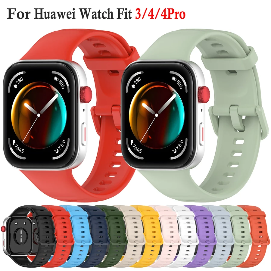 Мягкий-силиконовый-ремешок-для-huawei-watch-fit-3-fit-4-4-pro-удобный-сменный-браслет-для-huawei-watch-fit-4-аксессуары