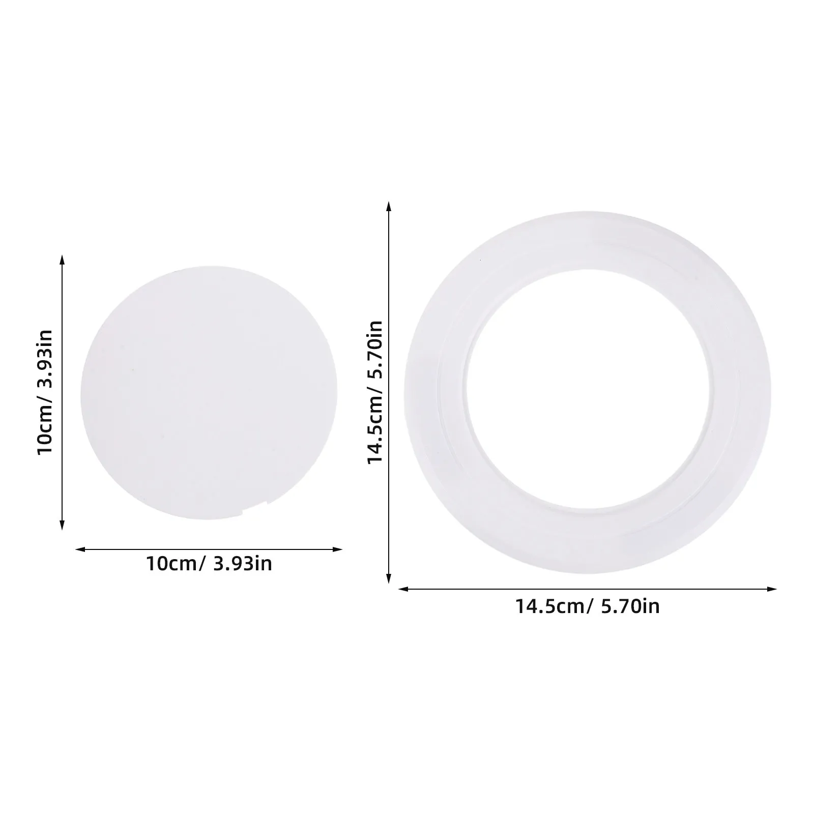 No Drill Adhesive Round Wall Plate Cover Access Panel for Drywall Ceiling Hole Cover Plate Bathroom Kitchen Pipe Access