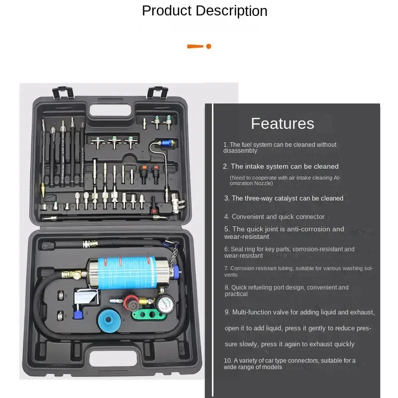A Car Fuel Injector Oil Circuit Fuel Intake Throttle Three-way Catalytic Free Dismantling Hanging Bottle Three-in-one C