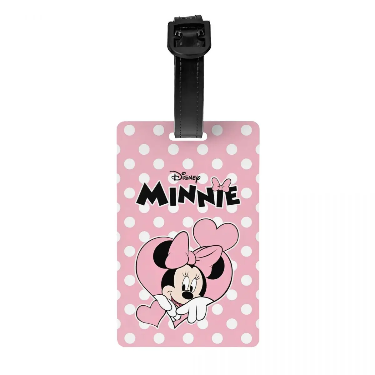 Cartoon Cute Minnie Mickey Mouse Luggage Tags Travel Accessories Pink Portable Label Holder Baggage Tag Name ID Address