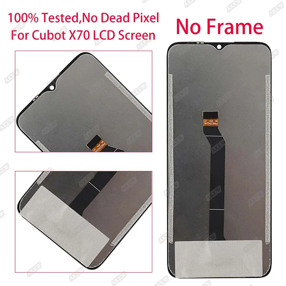 AKEW New Original For Cubot X70 LCD Display 100% Tested For CUBOT X70 Touch Screen X70 Digitizer Assembly Phone Replacement Part