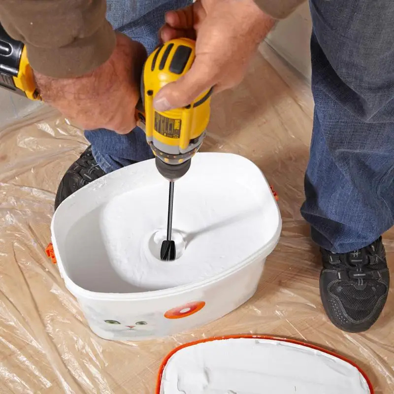 Epoxy Mixer Attachment For Drill Reusable Paint Stirrers Mud Resin Mixer Paddle Multipurpose Powerful Mixing Tools Attachment