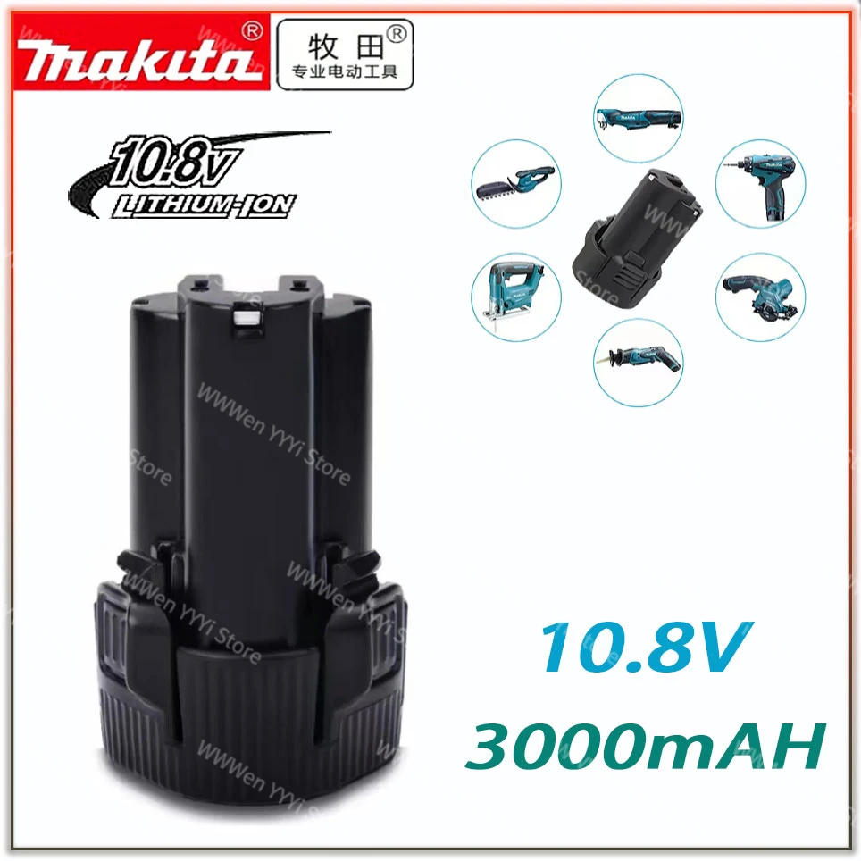 

original 10.8V makita 3.0Ah Rechargeable Power Tools li-ion Battery Replacement BL1013 LCT203W DF030D TD090D BL1014tools Battery