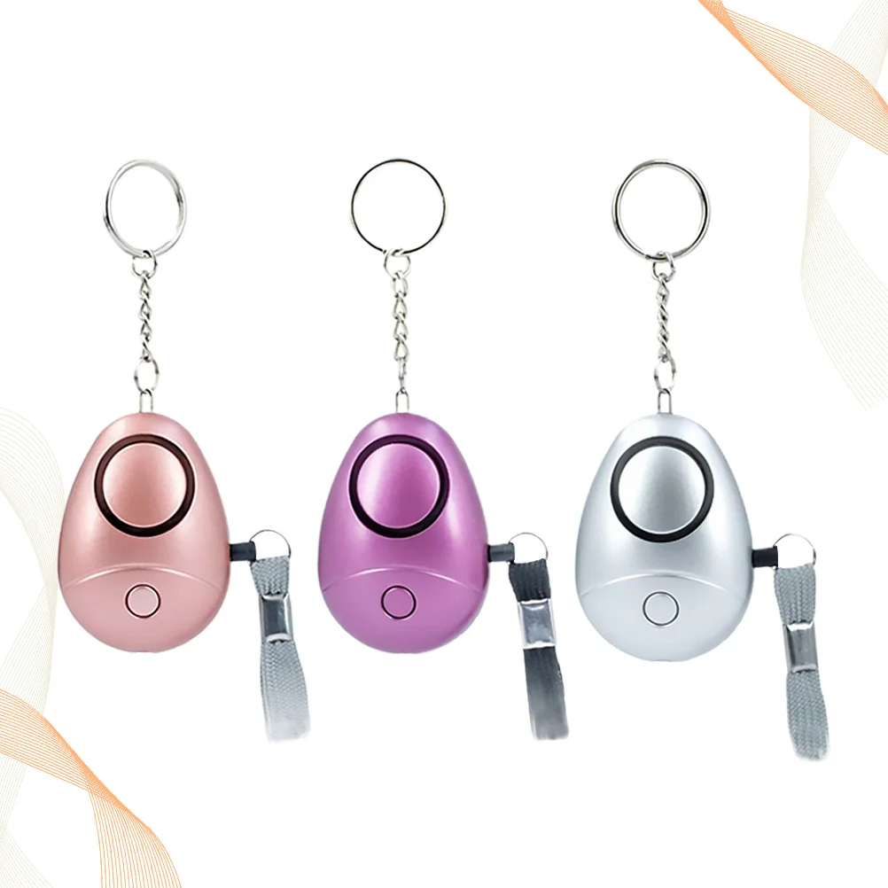 3 قطع منبه أمان مع مصباح يدوي LED، واقي سلسلة مفاتيح صفارة الإنذار للسلامة الشخصية للطلاب والركاب والمشايات الليلية #3