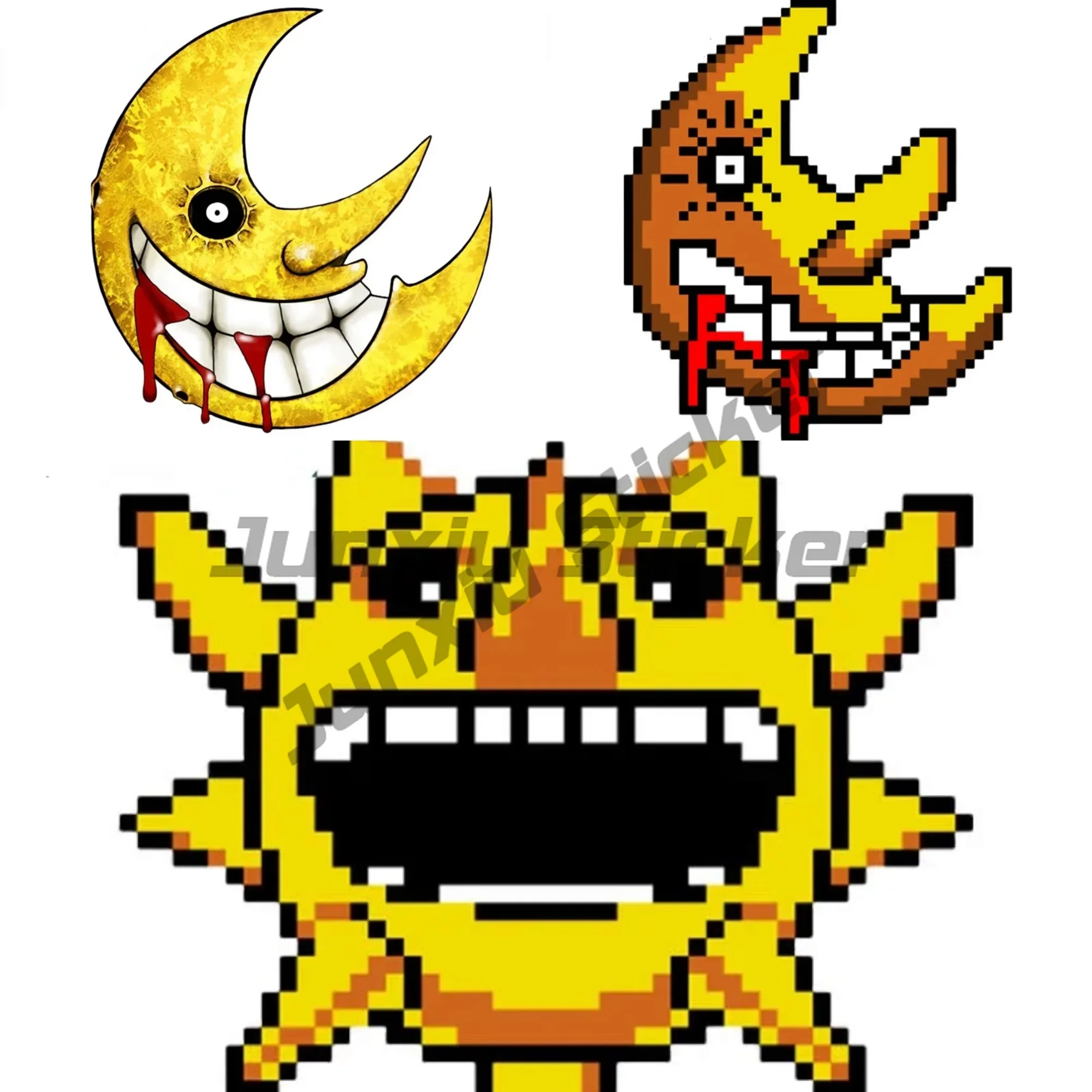 

New Design for Soul Eater Moon Vinyl Car Decal Colorful Personalized Graphic Waterproof Motorcycle Decoration