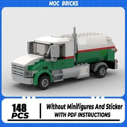 Urban Sanitation Series Moc Building  Brick Octan Fuel Truck Model  Technology Blocks Gifts Toys For DIY  Assembly Gift Sets