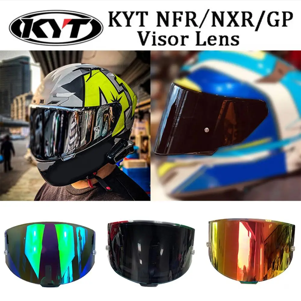 

Козырек для шлема, небликовый, анти-ультрафиолетовый, мотоциклетный шлем для ПК, защитный козырек для мотоциклетного шлема KYT TT, защитное стекло для лица