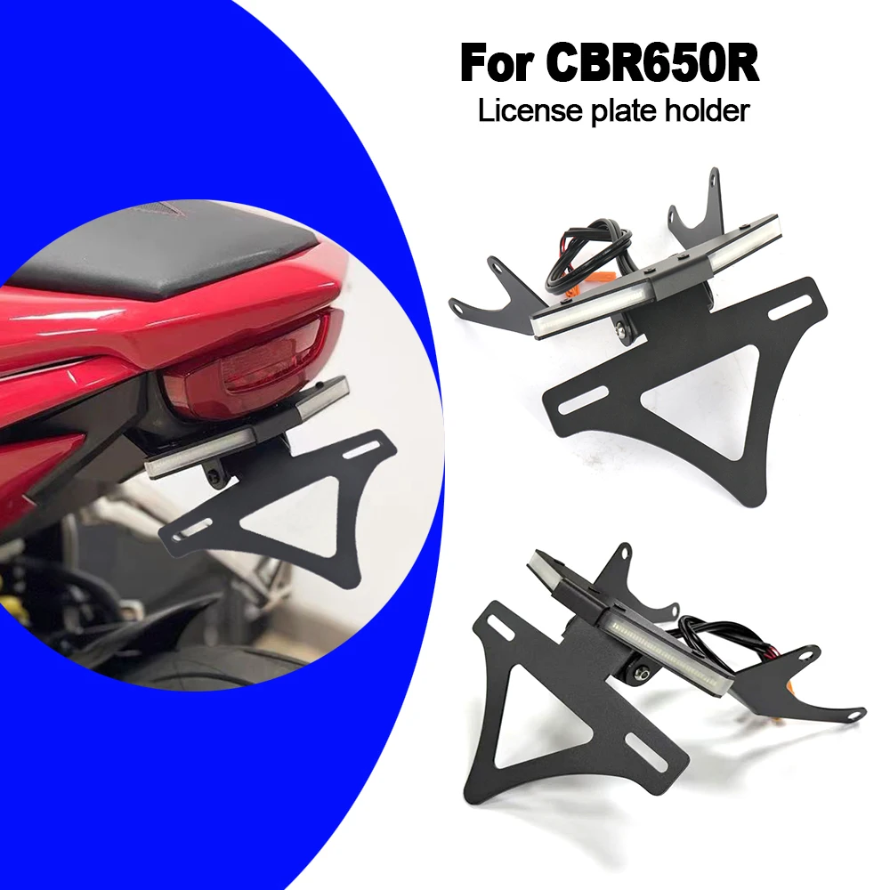 

For Honda CBR 650R CB650 R 2021 2022 2023 2024 2025 New Motorcycle Rear Short Tail License Plate Bracket Holder Bracket Kit