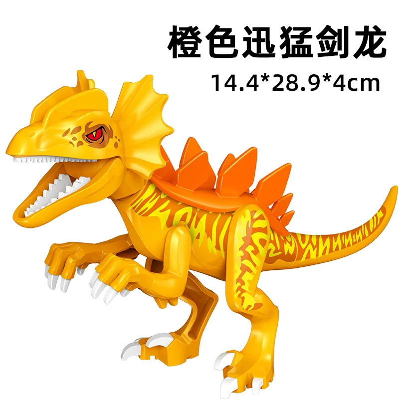 Simulierte Dinosaurier-Welt Velociraptor Raptor Bausteine Tyrannosaurus zum Zusammenbauen