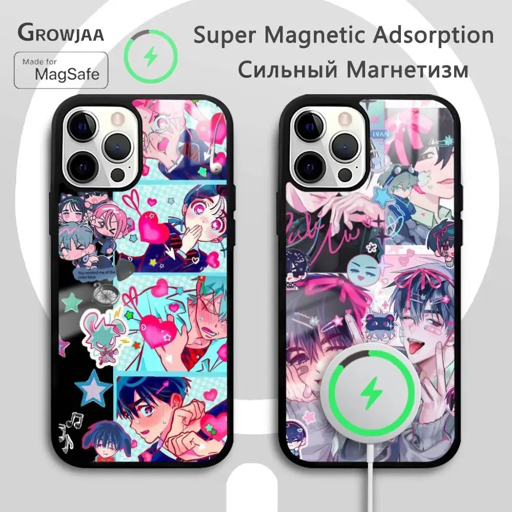 

A-Alien Stage Anime Fashion Phone Case For IPhone 16 15 14 13 12 11 Pro Max Plus Mini Magsafe Mirror Wireless Magnetic Funda