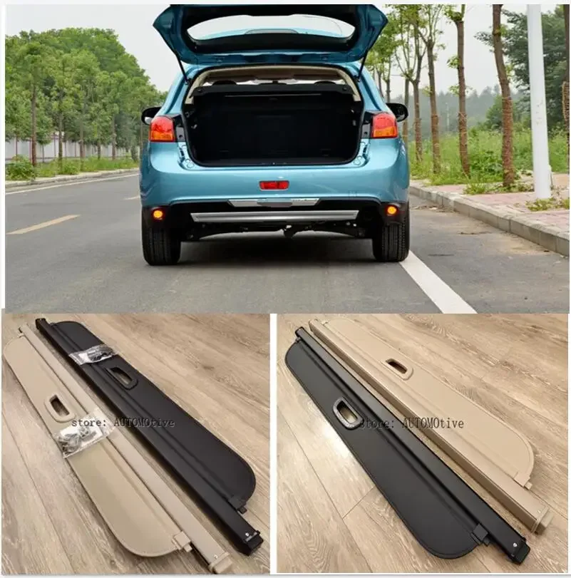 

Top Quality! Rear Trunk Security Shield Cargo Cover Fit For Mitsubishi ASX 2009 2010 2011 20122013 2014 2015(Black, beige)