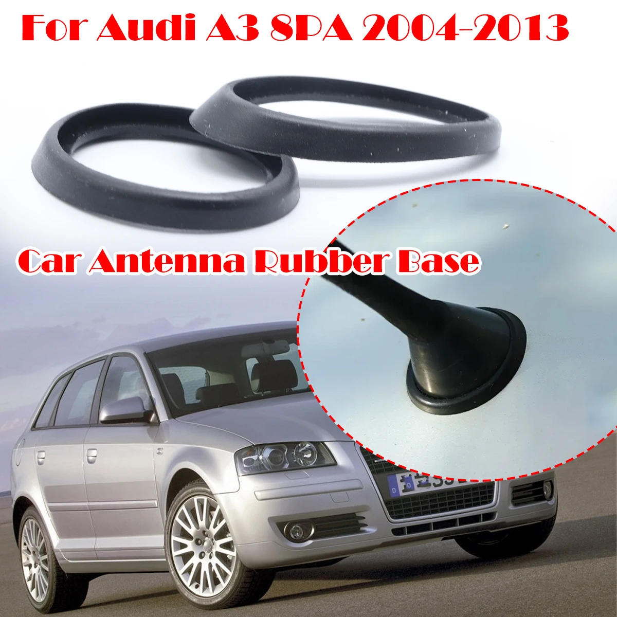 

Car Roof Mast Whip Aerial Antenna Base Gasket Seal Pad Sealing For Audi A3 8PA 2004-2013 Toyota Yaris Auris Fiat Grande Punto