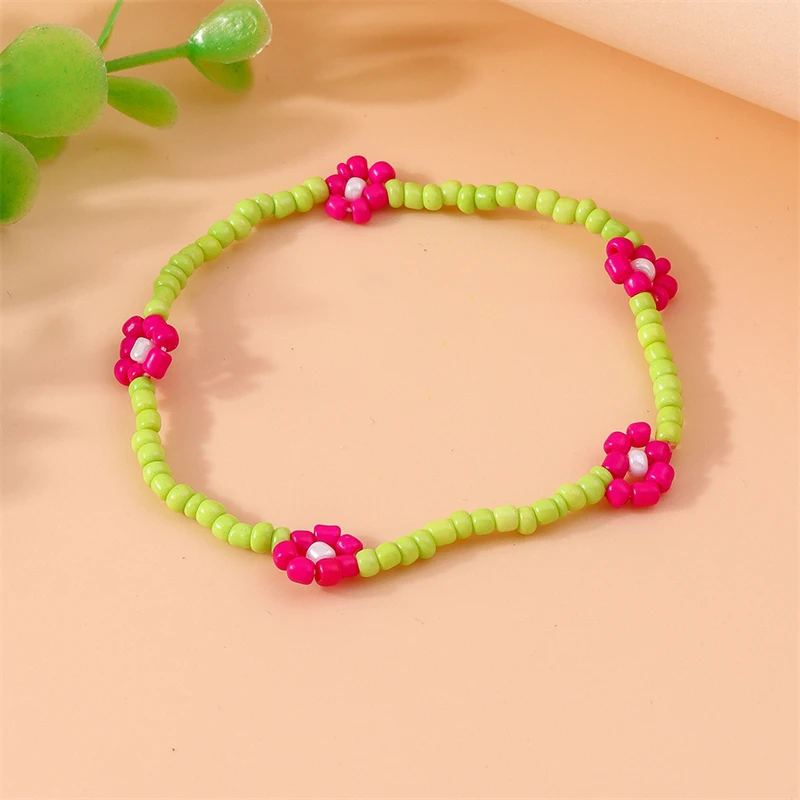 Böhmisches handgefertigtes Armband mit bunten Perlen für Damen, süßes Blumen-Perlenarmband, Party-Schmuck, Geschenke für Mädchen – Detail 16