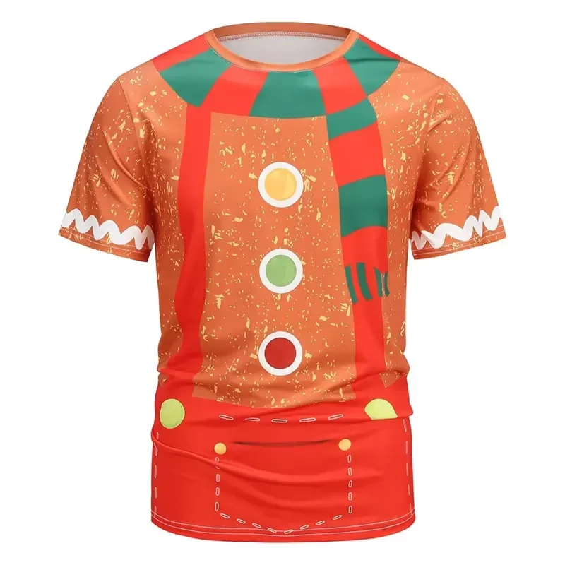 3D-gedrucktes T-Shirt für Herren und Damen, schnelltrocknend, atmungsaktiv, lustiges Lebkuchen-Cosplay, Festivalmode, lässig, Street-Style, Persönlichkeit – Detail 4
