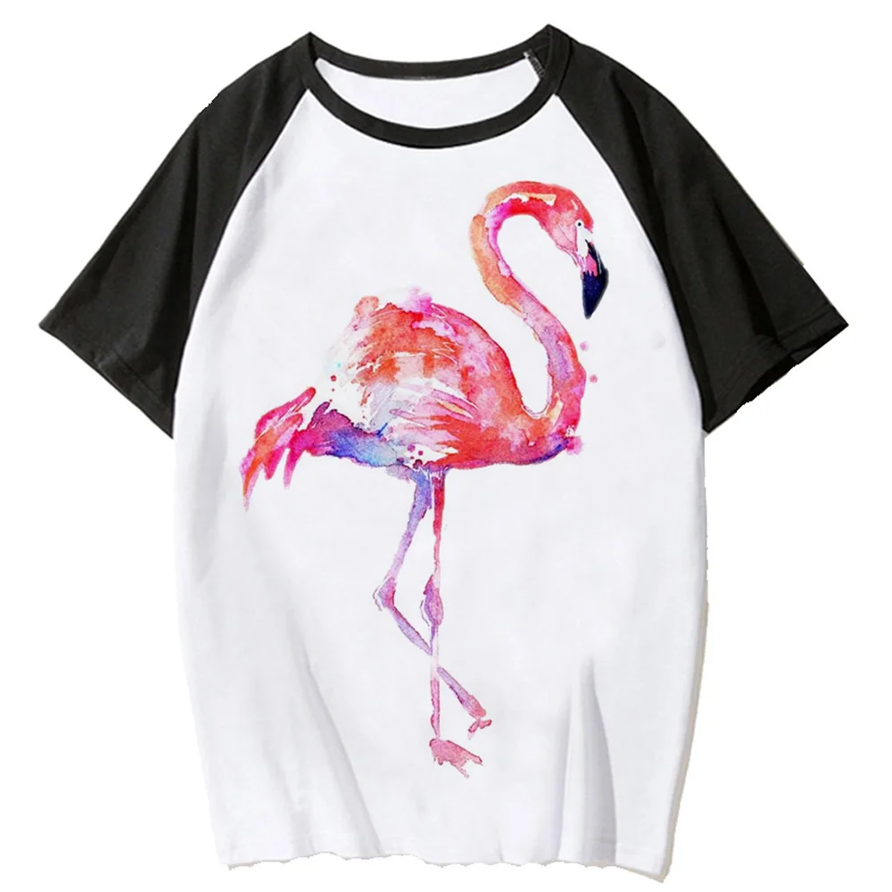 Flamingo t-shirts women funny quick dry designer tshirt girl streetwear designer clothes