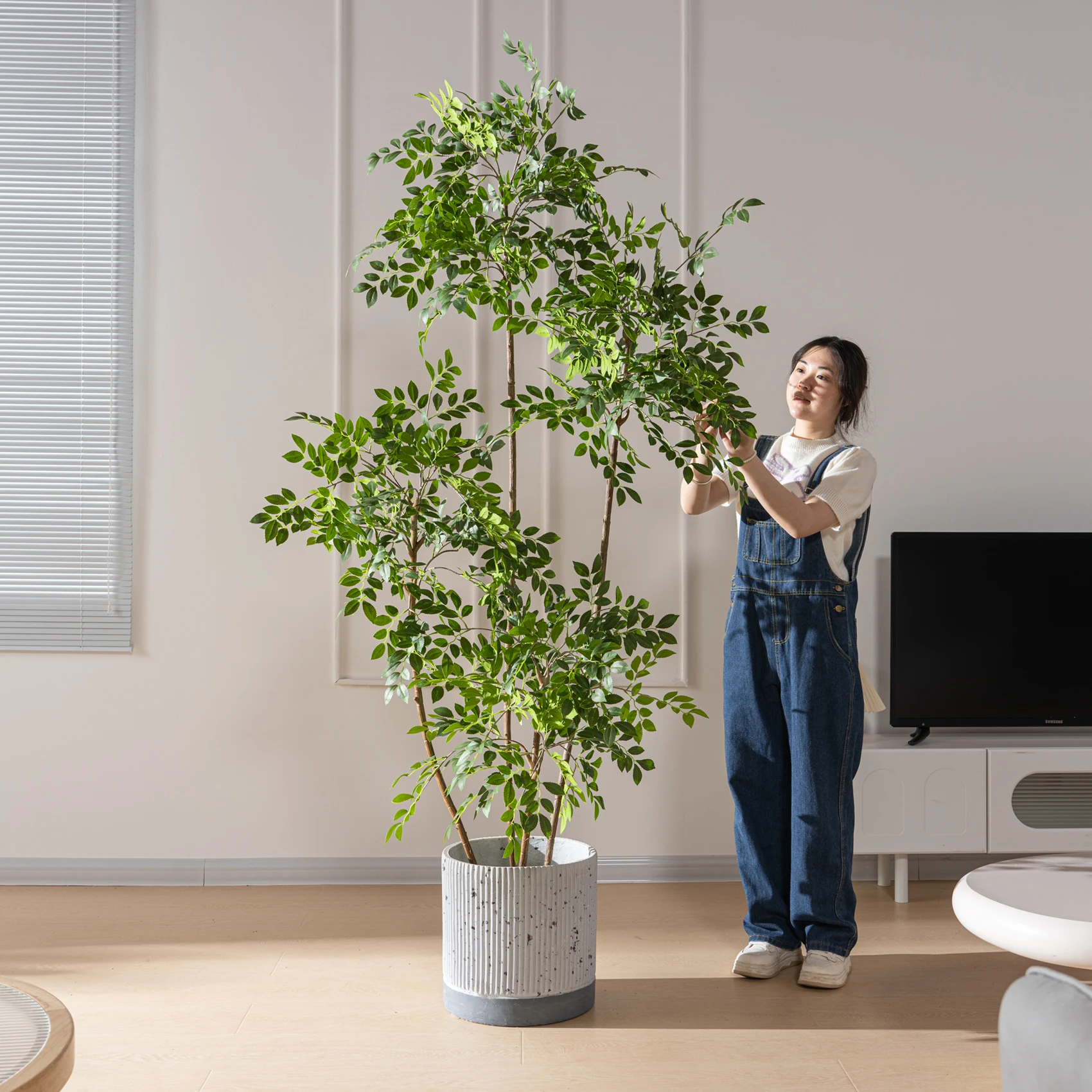 

Ulmus Pumila имитация дерева для внутреннего и наружного украшения, заводская горячая распродажа, шелковые искусственные растения и зелень