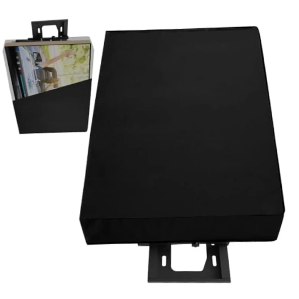Black Outdoor TV-Cover Weatherproof Waterproof 600D Thick Fabric Outside Flat Screen Protector 22-70inch Television Cover