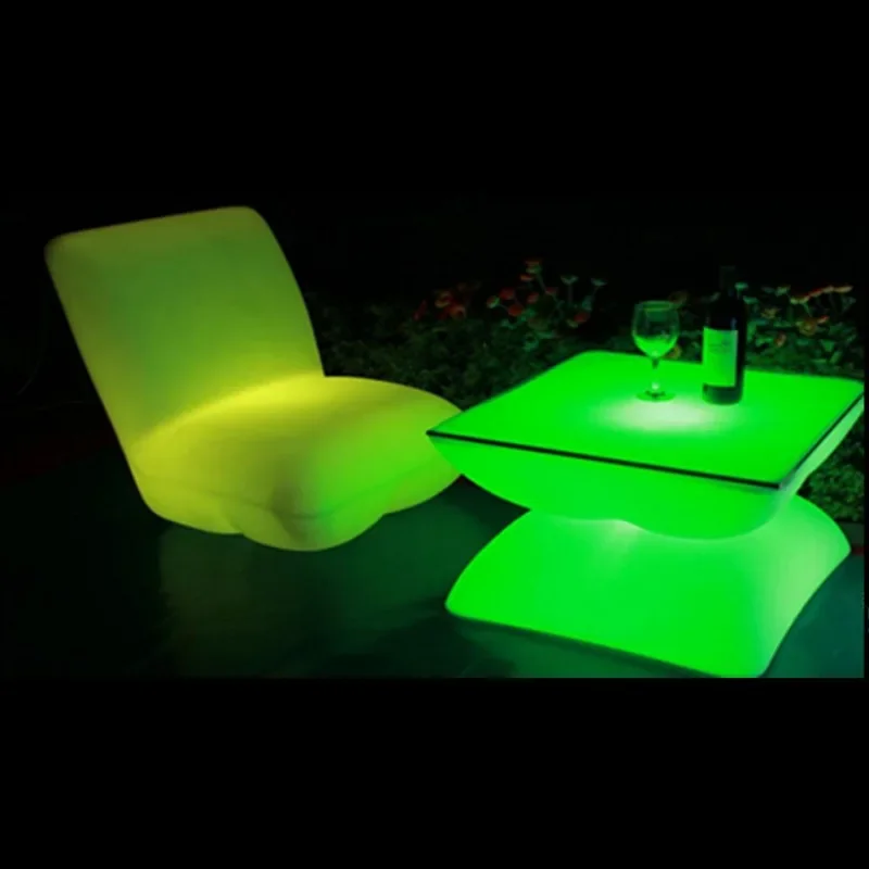 Value added hotels, hotels, colorful bar chairs, tea tables, waterproof LED illuminated stools, sofas, LED dining tables