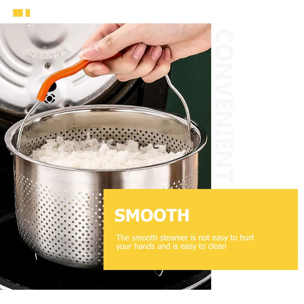 

Steamer Basket Stainless Steel Multi-Use Steaming Rack for Rice Cooker Home Restaurant Vegetable Seafood Cooking Insert