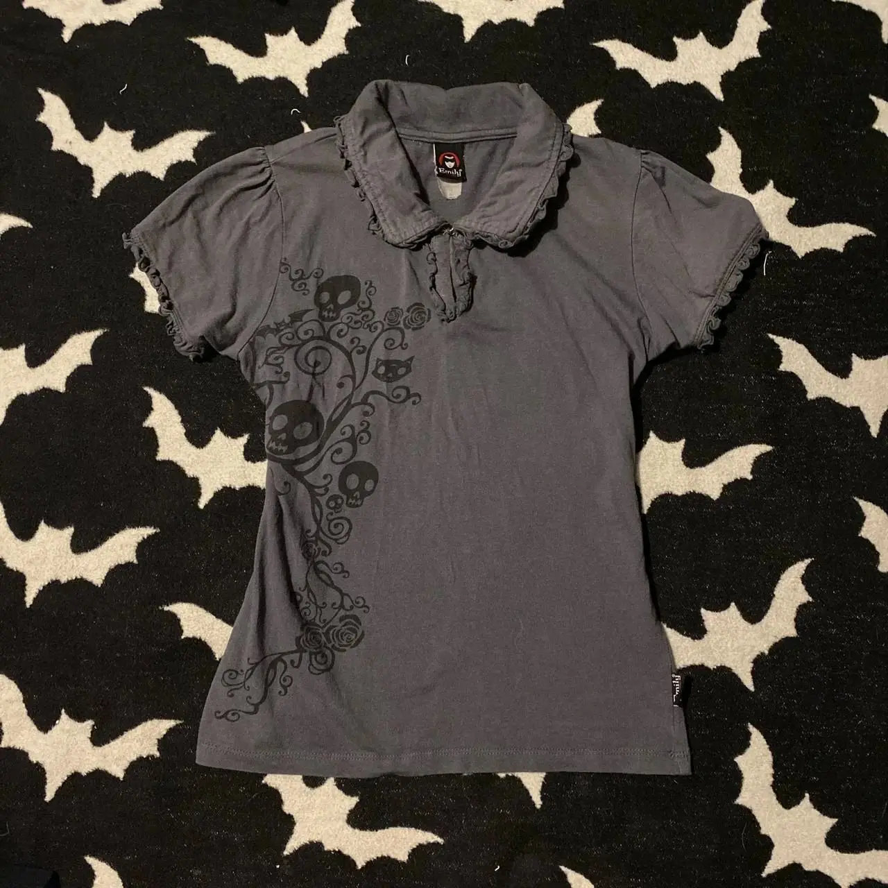 

Gothic Punk Vintage 2000s Streetwear T-irts Women's Faion Slim Fit Long Sve irts Regular Length Other Material ...