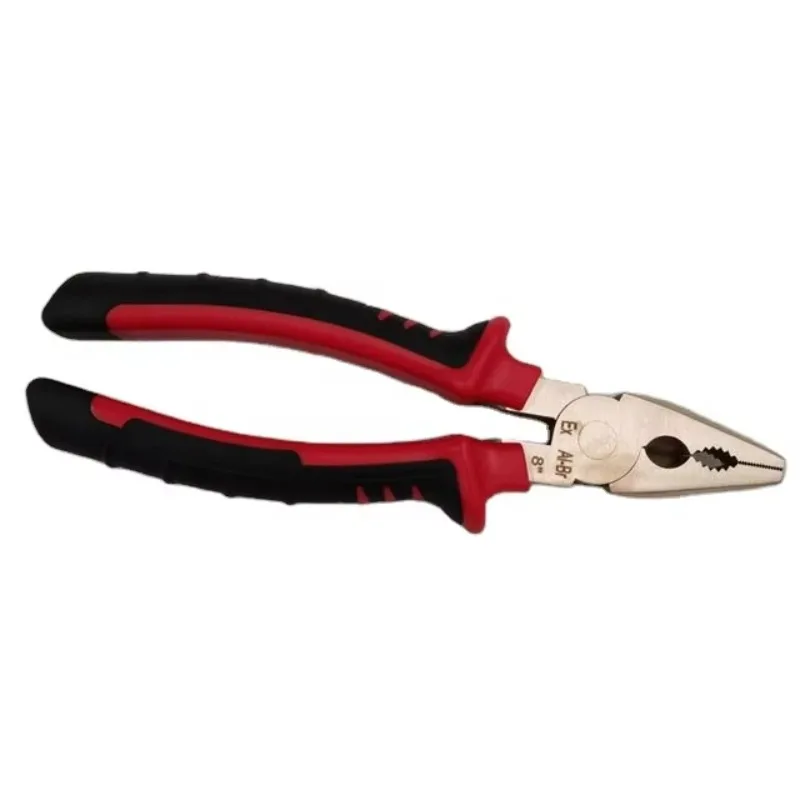 Explosion-proof tools, aluminum bronze 6-inch combination pliers, with plastic handle, high quality, made in China