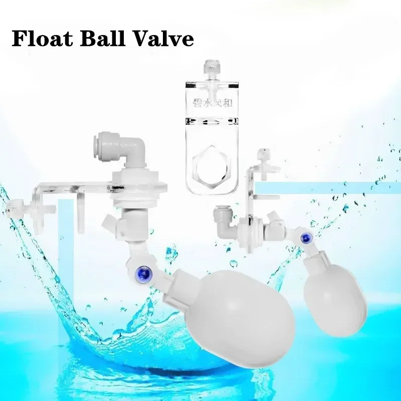 Adjustable Aquarium Auto Water Fill Control Valve Fish Tank Float Ball Valve for Filling Water Auto-top-Off System Accessories