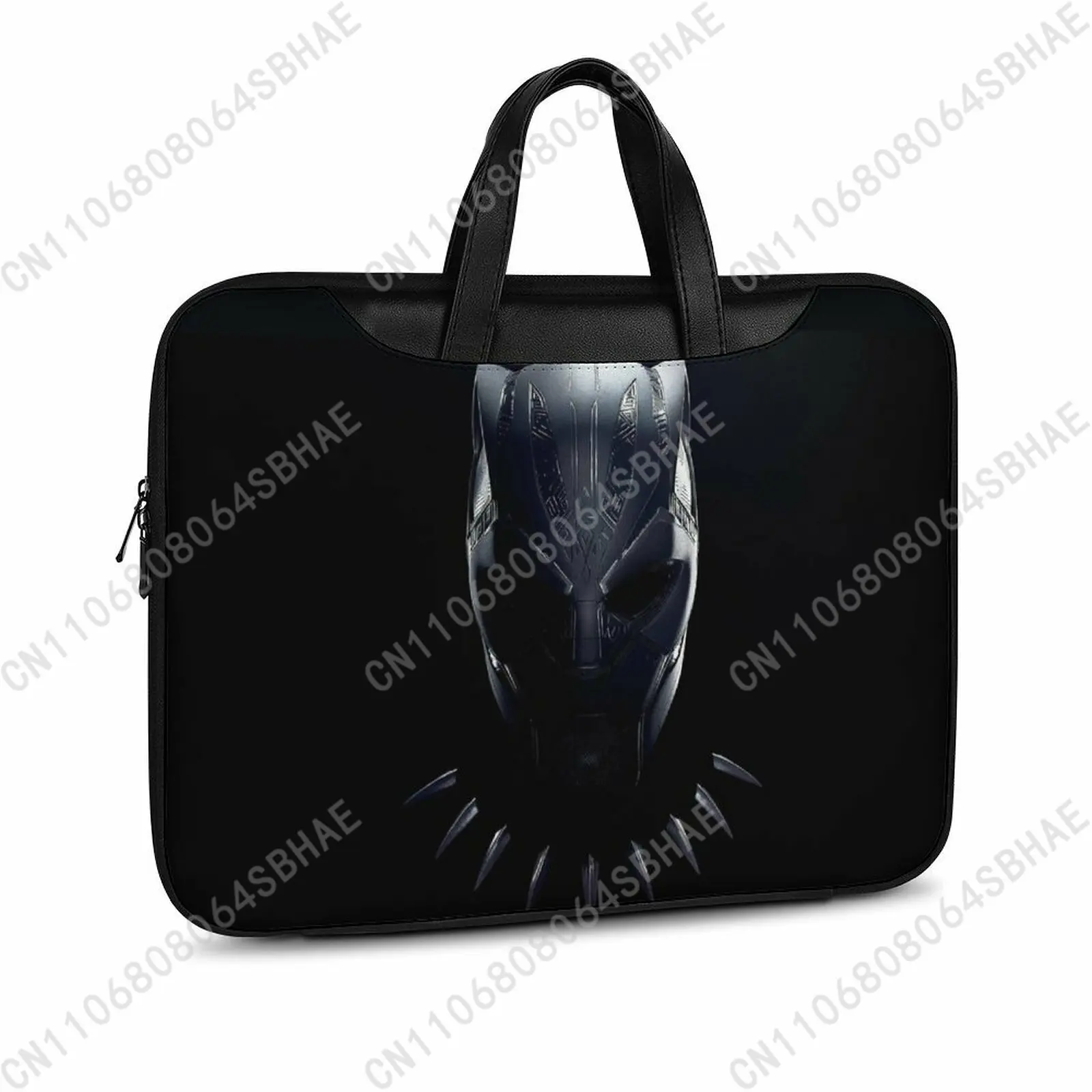 

Marvel Black Panther Custom Leather Briefcase Men Woman Laptop Bag Business Retro Genuine Leather Computer Cosplay