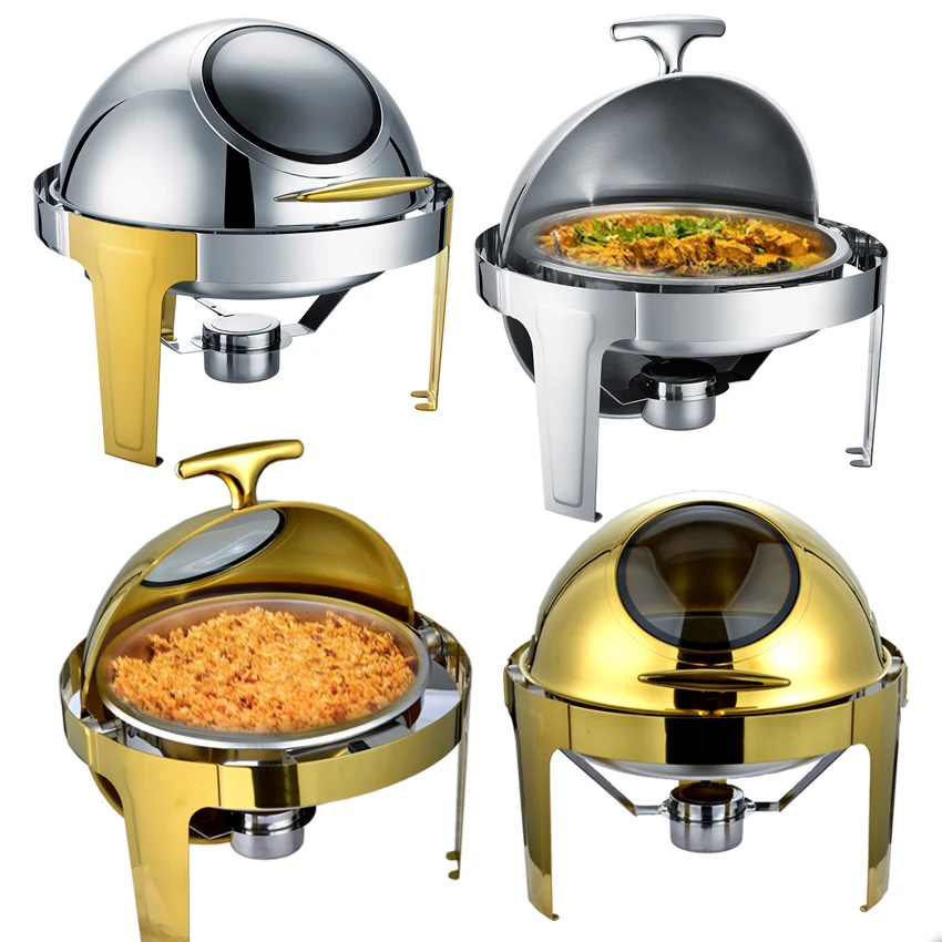 

for 6L 9L Restaurant Food Warmer Buffet Stove Hotel With Serving Tray Food Warmer Chafing Dish Set