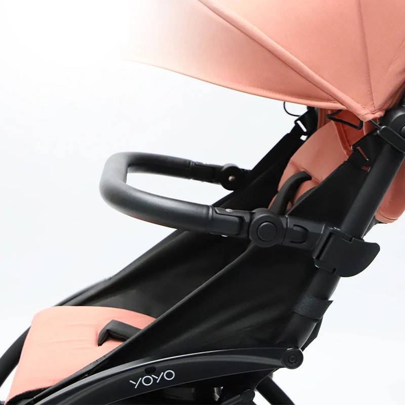 Baby Stroller Armrest Foot Support Pedal Extension Adjustable Front Armrest Baffle Anti Drop Fence Stroller Accessories for Yoyo